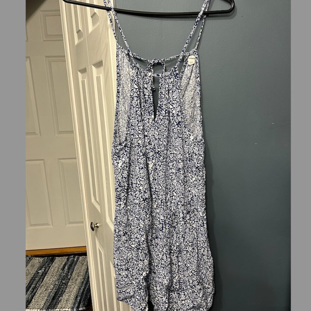 Garage Floral Romper - Blue & White - Size XS